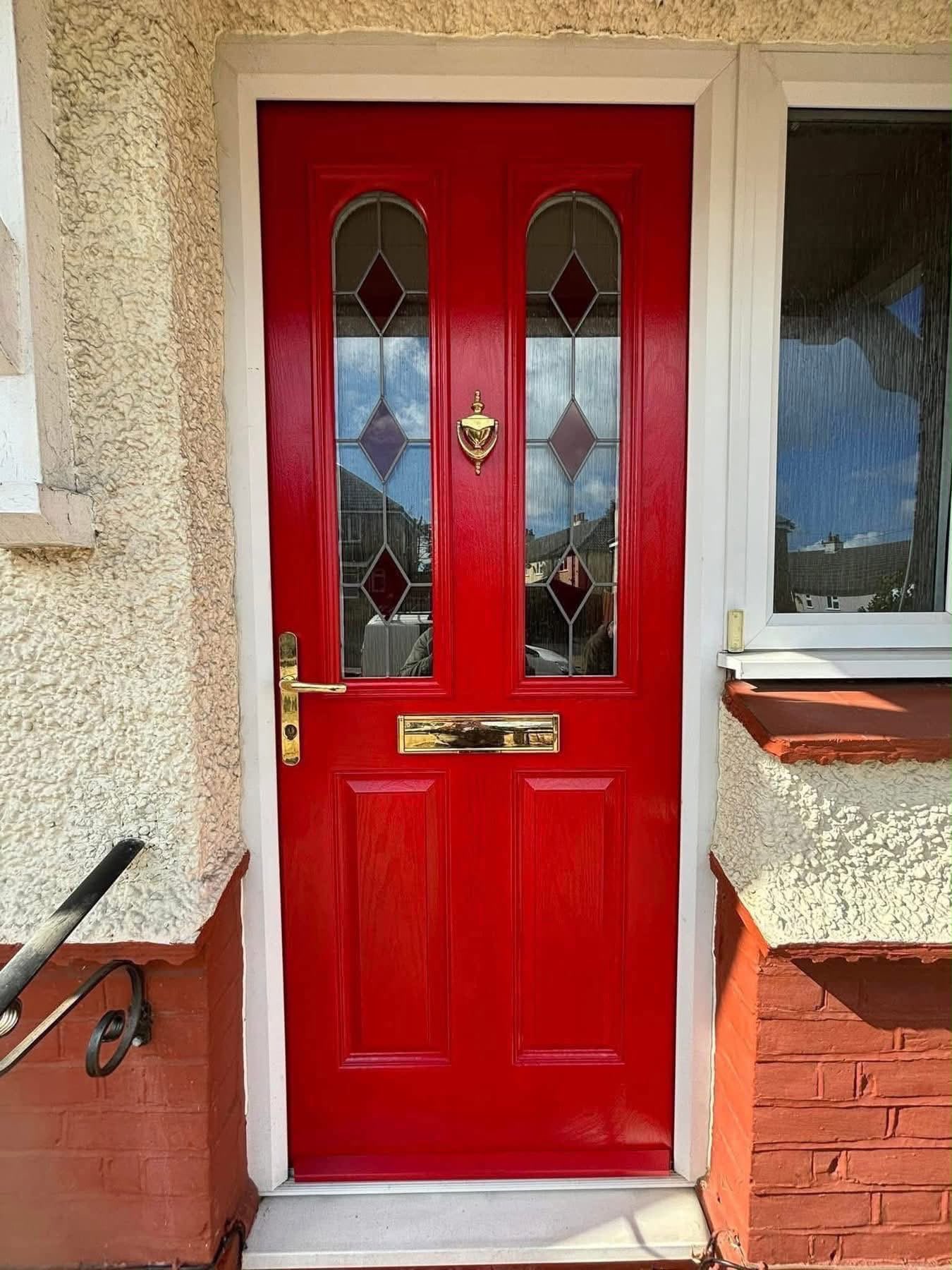 Faded Red · Restored — after respray