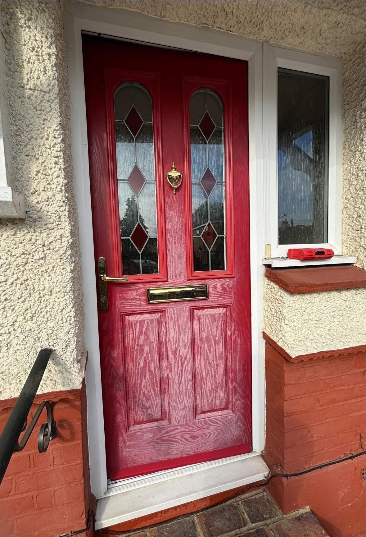 Faded Red · Restored — before respray
