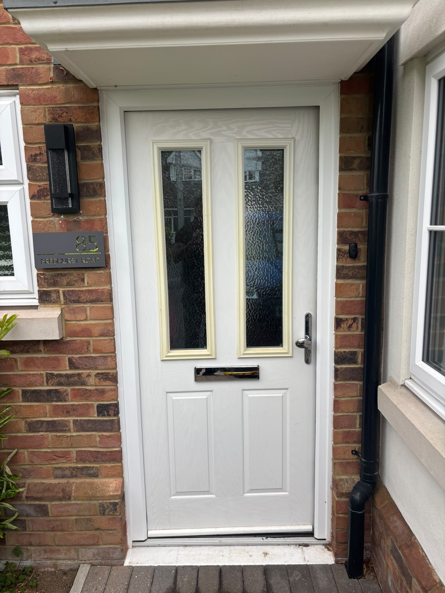 White to Contemporary Grey — before respray
