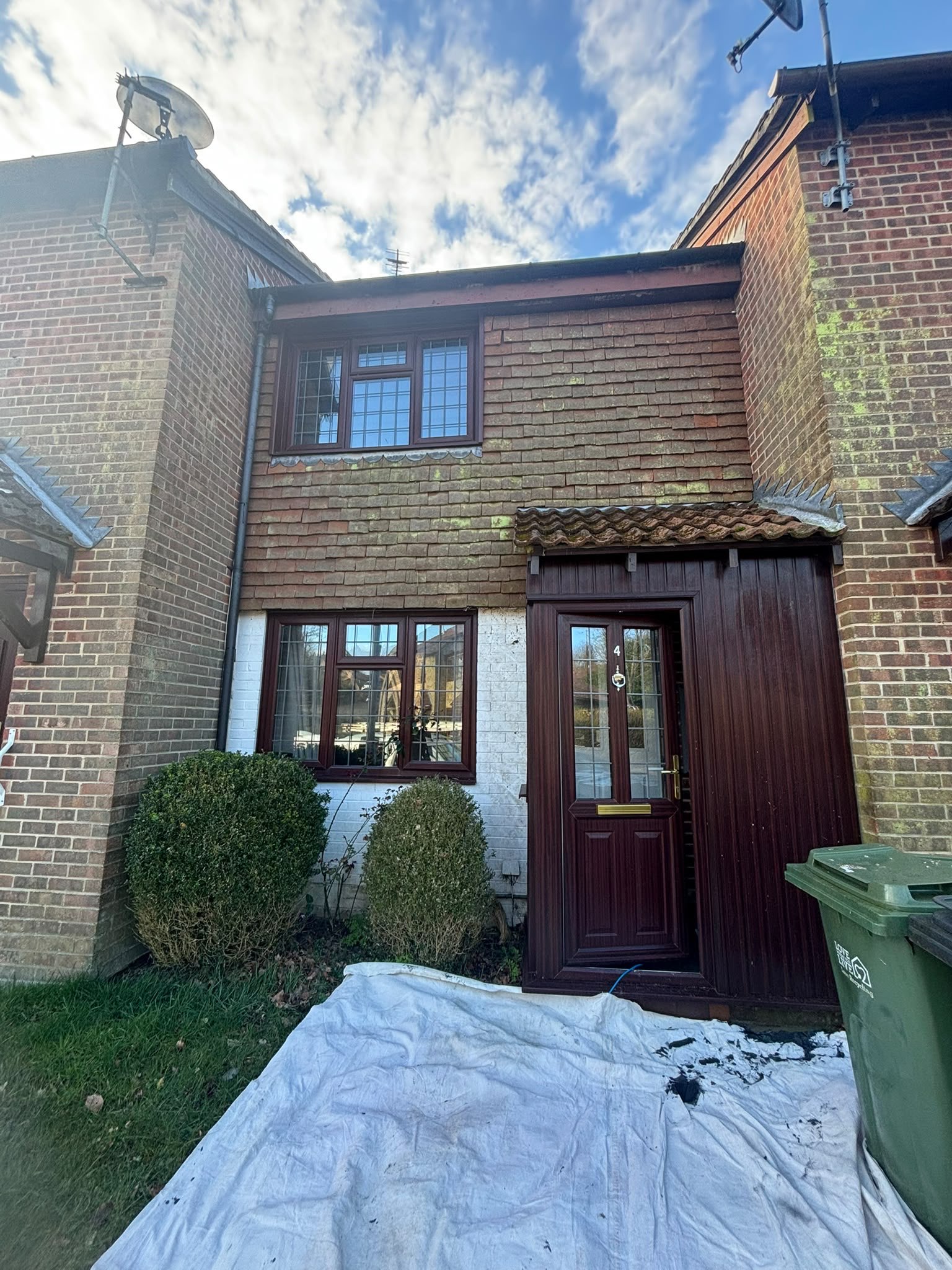 Full property window and door respray — before respray